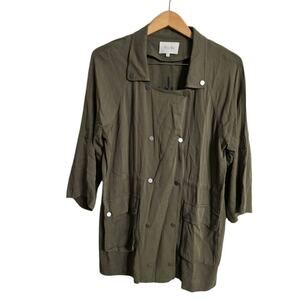 Miss Me Medium Green Aztec Shirt Top Jacket